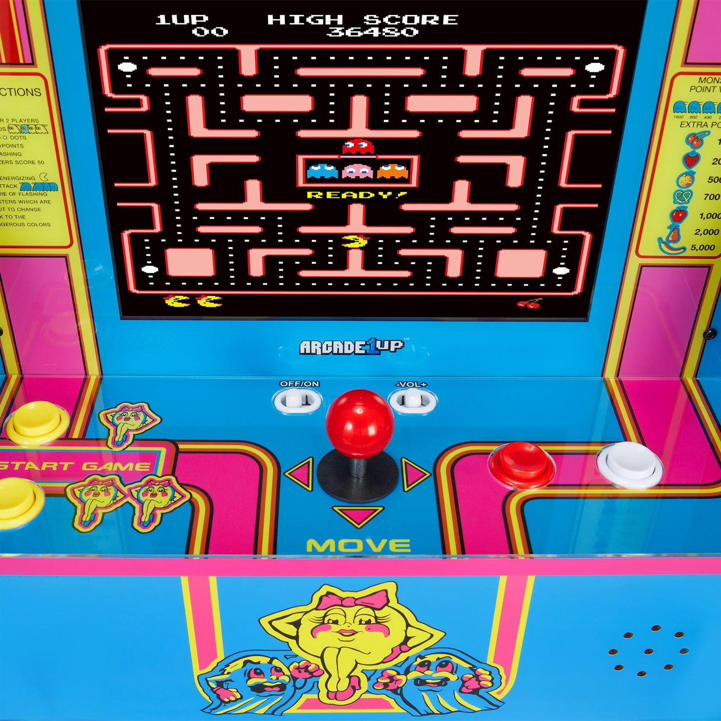 Ms. PAC-MAN Partycade 12 Games in 1