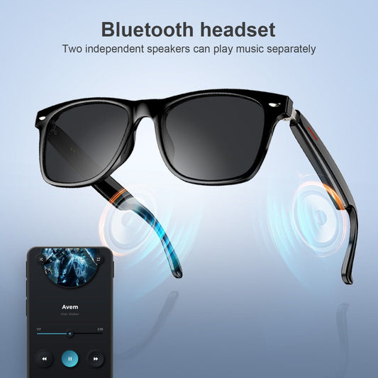Smart Glasses Polarized Sunglass Audio Mic Speakers Bluetooth Call Remote Camera