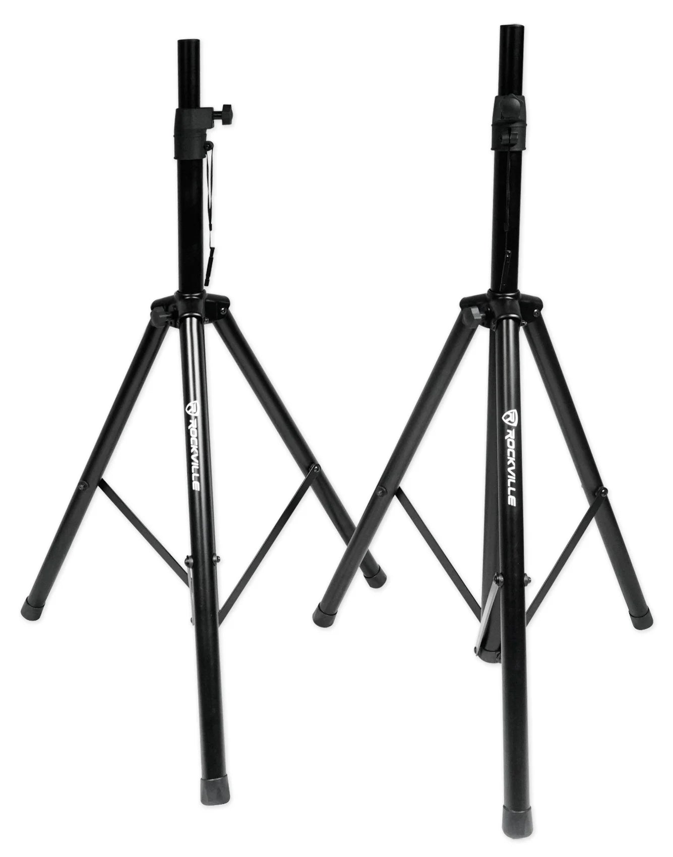 (2)  SPGN124 12" Passive 2400W DJ PA Speakers+Stands+Cables+Carry Bag