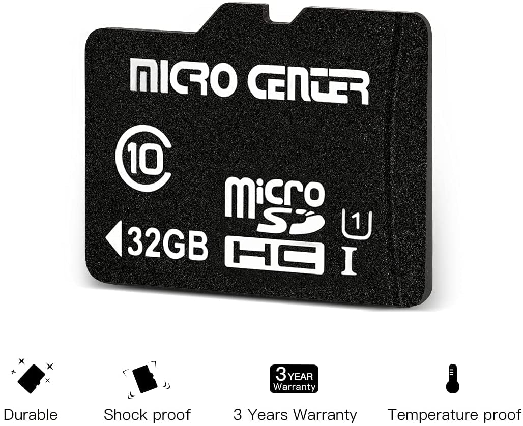 32GB Class 10 Microsdhc Flash Memory Card with Adapter for Mobile Device Storage Phone, Tablet, Drone & Full HD Video Recording - 80Mb/S UHS-I, C10, U1 (5 Pack)