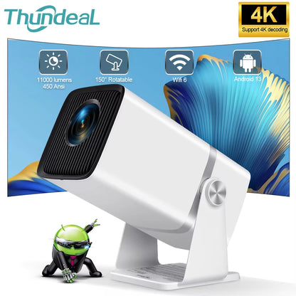 TD80W Full HD 1080P Mini Projector 4K Android Wifi 3D Smart Tv Video Projector Home Theater Portable Projector PK HY320