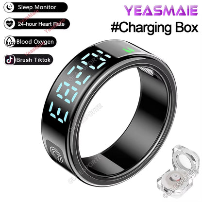 2025 for Xiaomi Samsung Galaxy Ring Smart Touch Disaply Screen Gesture Swipe Video Health Monitor Waterproof Smartring Men Women