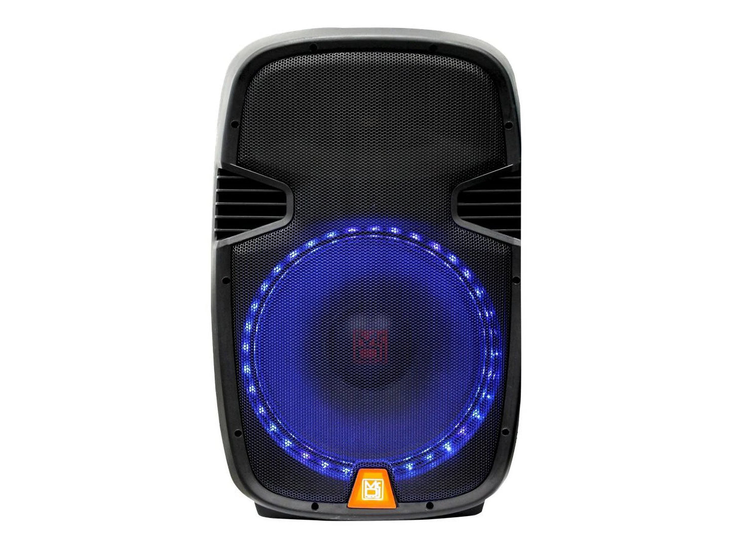 PBX2159LB 12" 2-Way Portable Speaker with LED Accent Lighting, Built-In Bluetooth/Usb/Sd Card