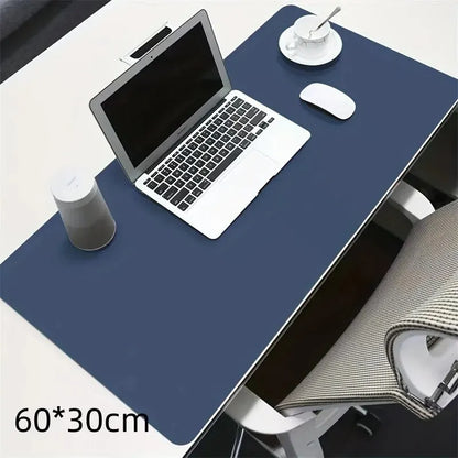 1 Pcs Large Size 60*30Mm Office Desk Protector Mat PU Leather Waterproof Mouse Pad Desktop Keyboard Desk Pad Gaming Mousepad